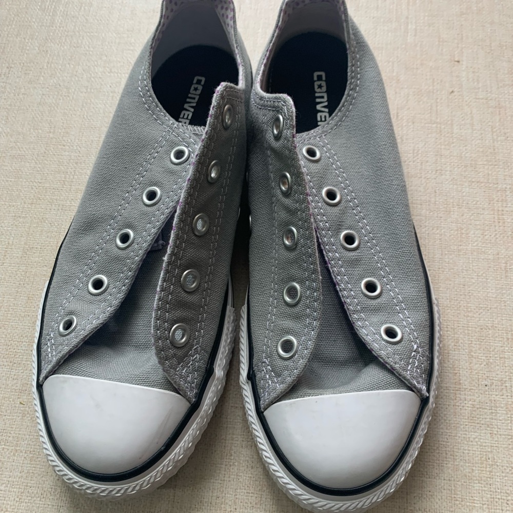 Junior Converse All Star Chuck Taylor Gray Sneakers Size 3